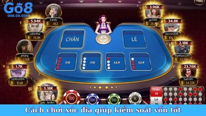 Cách chơi xóc đĩa giúp kiểm soát vốn tốt